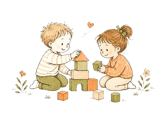 Kinder spielen